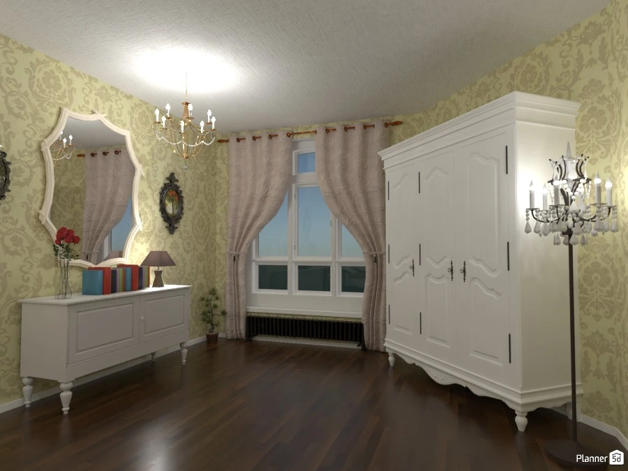 Classical bedroom. #3022976 by Doggy
