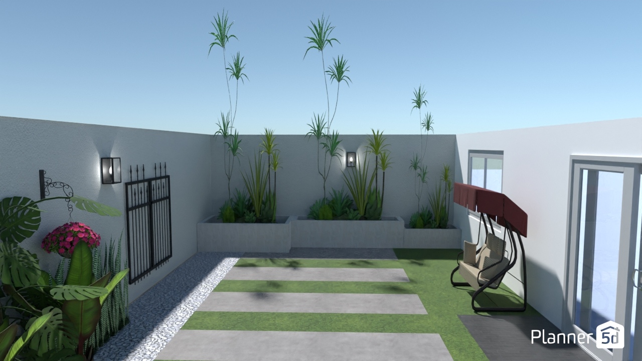 Diseño jardín - casa #23104374 by Lucia Lizárraga