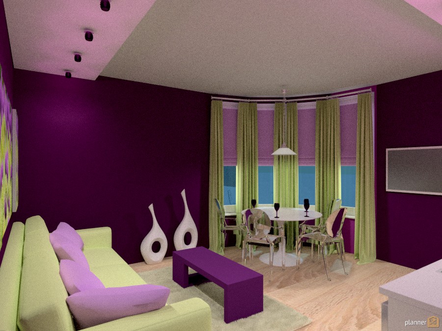 Гостиная-столовая кухня #1151991 by Ольга Строева