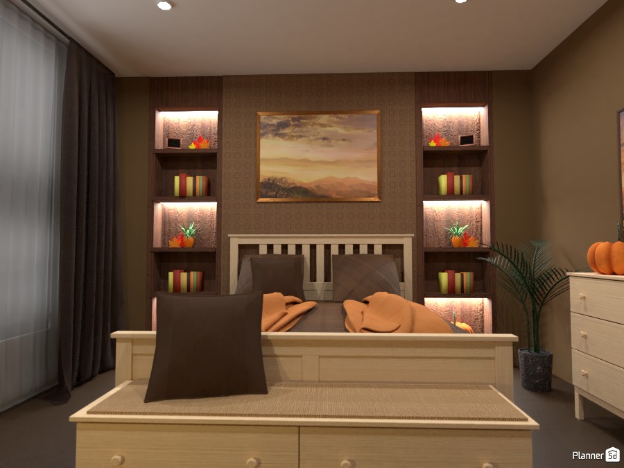 Cozy Fall bedroom : Design battle contest #5674997 by Gabes