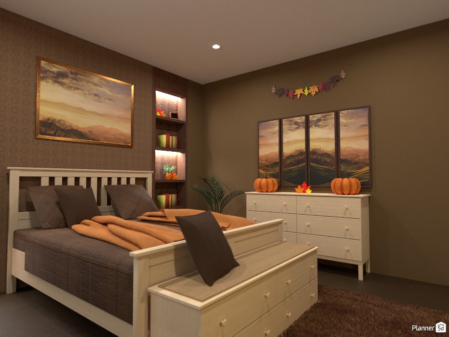 Cozy Fall bedroom : Design battle contest #5675001 by Gabes