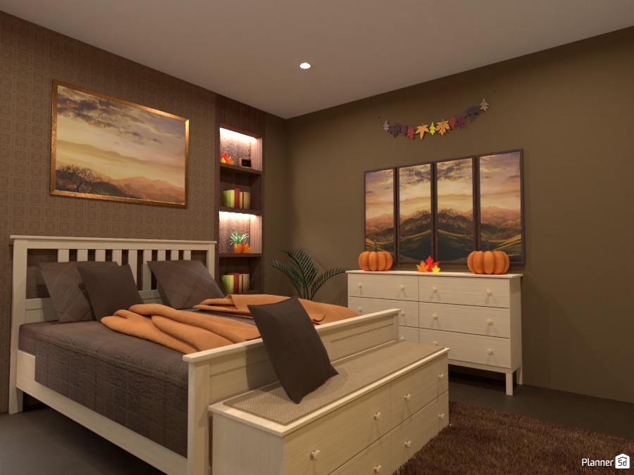 Cozy Fall bedroom : Design battle contest 5675001 by Gabes image