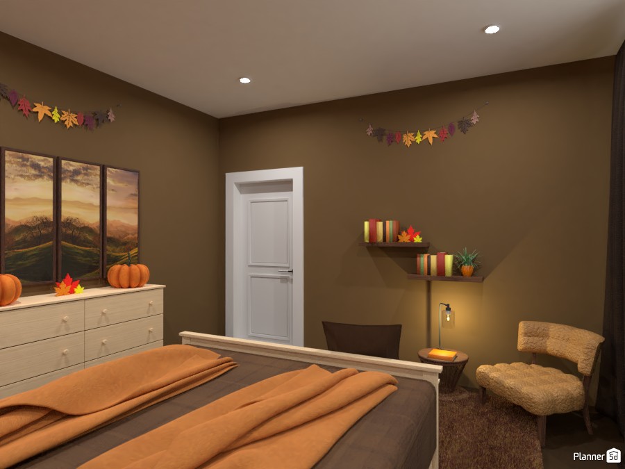 Cozy Fall bedroom : Design battle contest #5675017 by Gabes
