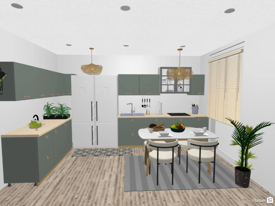 cute kitchen model - Free Online Design | 3D Kitchen Floor Plans by ...
