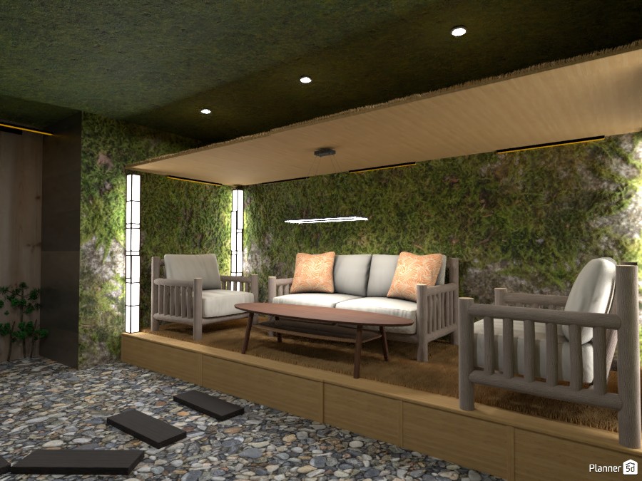 Jungle Living Room #4654870 by Arin