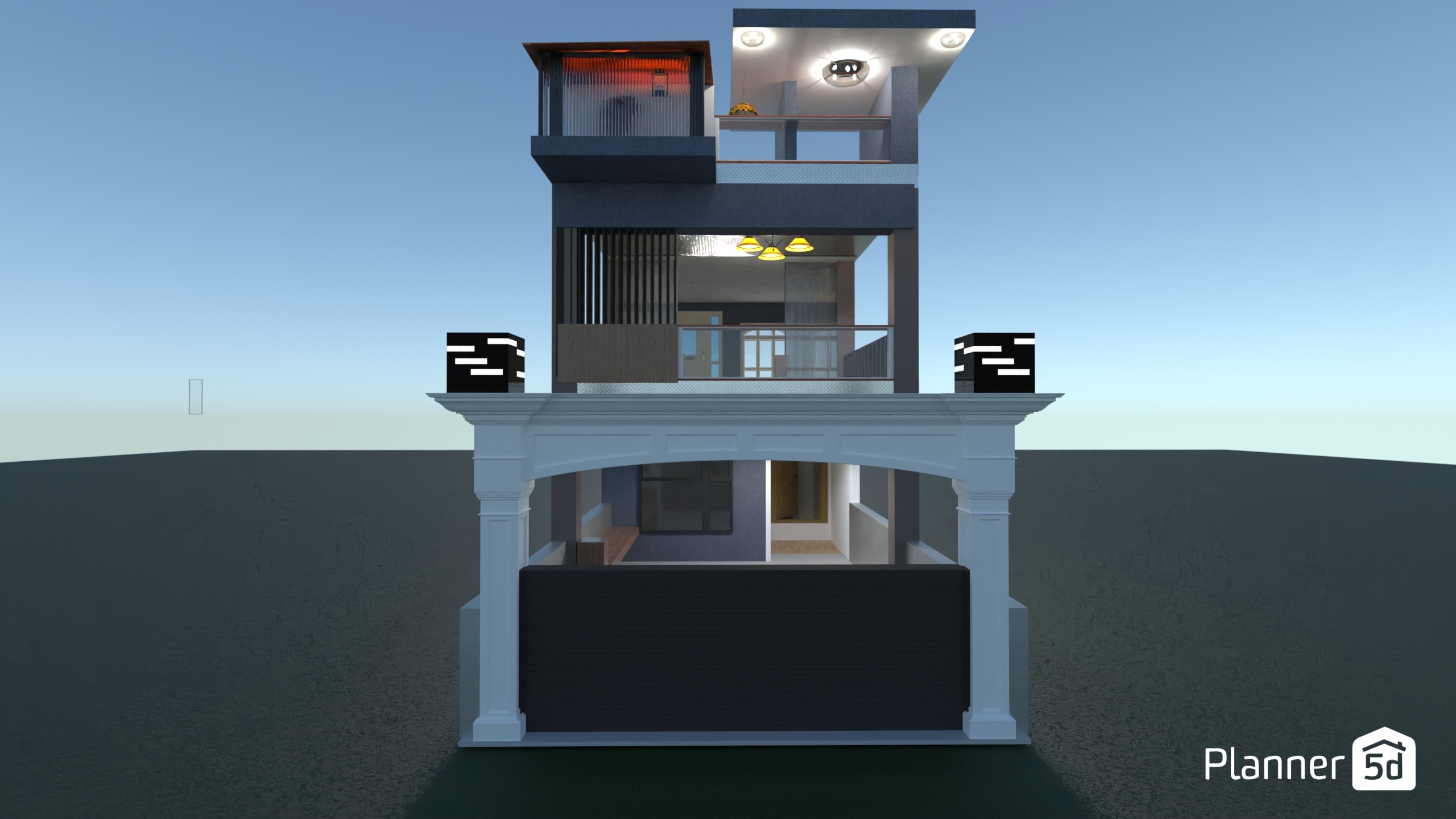 my house elevation #23897383 by Pavan Home design works