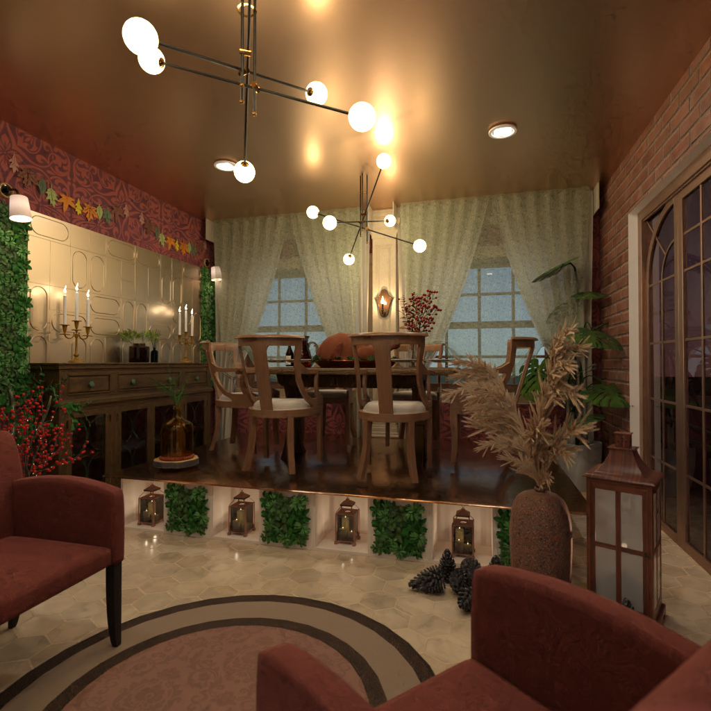 DB: Thanksgiving Day - room shell copy #15904539 by Editors Choice