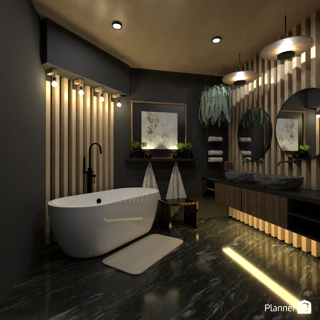 Dark Bathroom #17633651 by Editors Choice