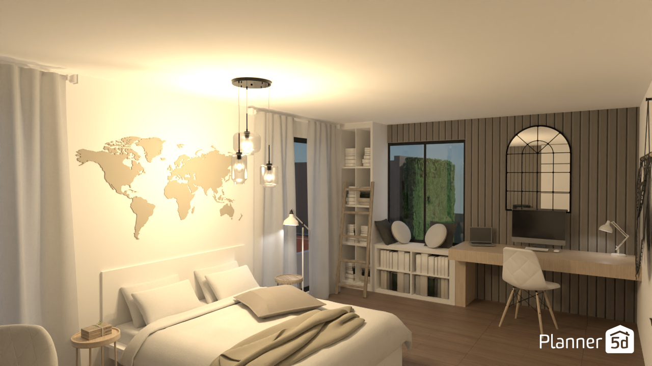 Scandi Bedroom #13236091 by Emilia