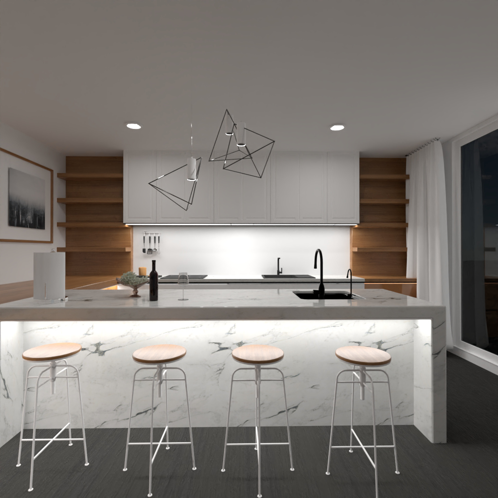 Brown and White Kitchen #11508404 by Editors Choice