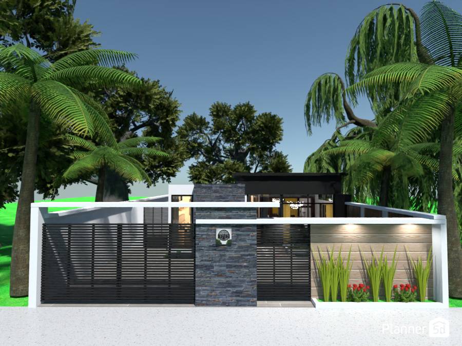 Fachada casa moderna XX #13527219 by MariaCris