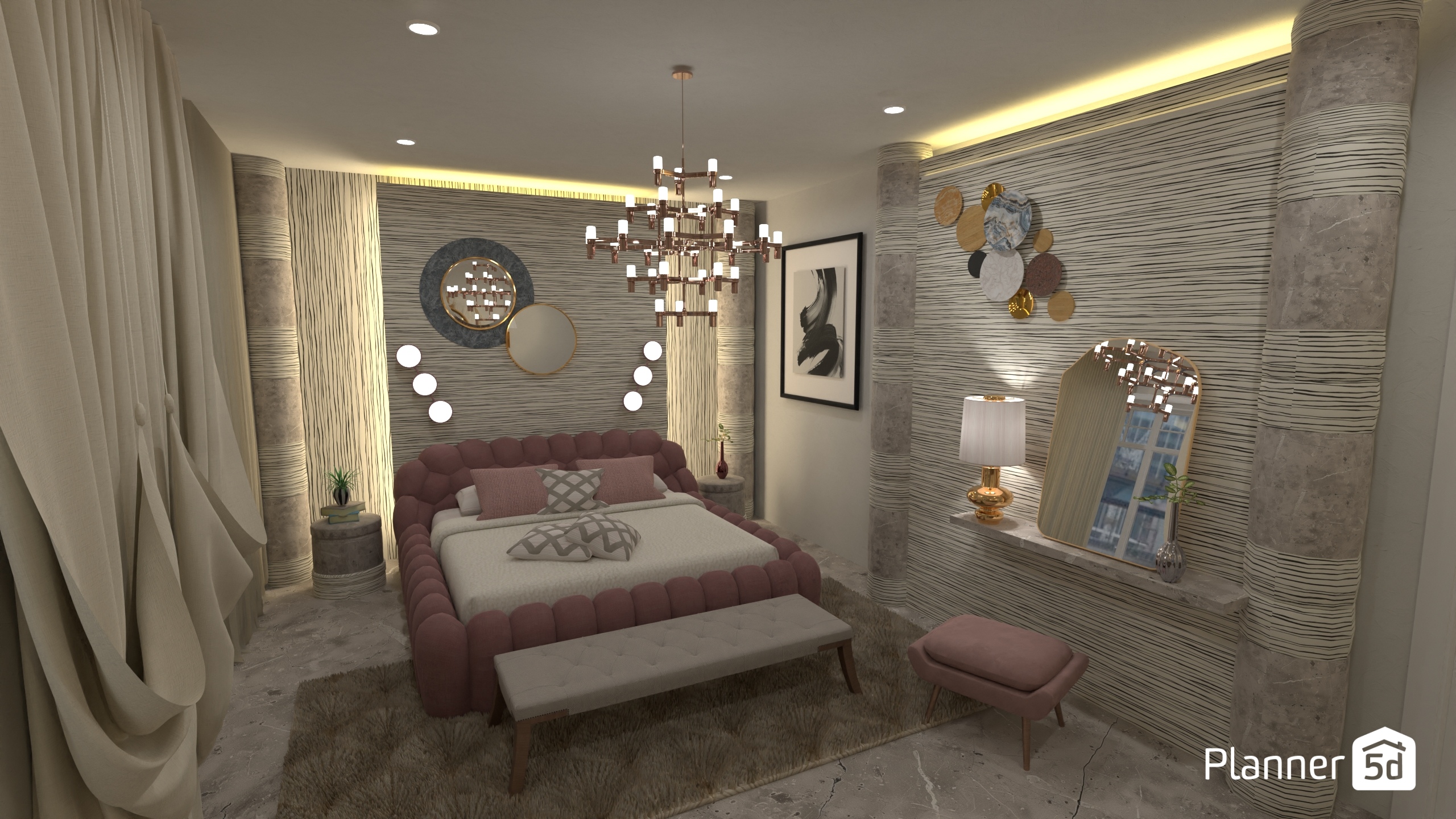 Luxurious bedroom #2 #32366320 by Freek