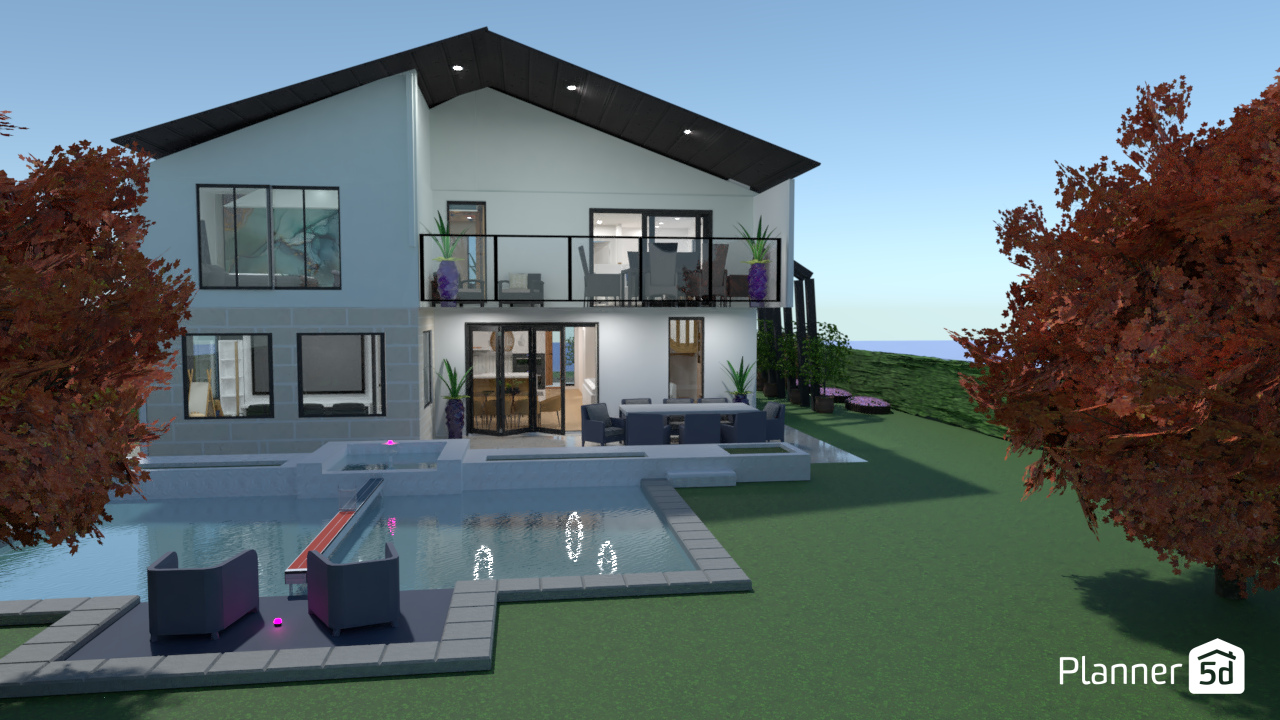 Rear exterior of house #6334693 by Bella Merrington Interior designer