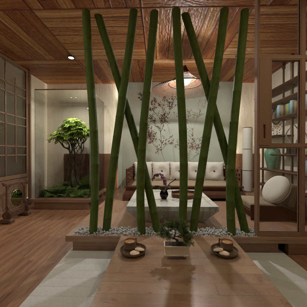 Japanese-style Living Room #15373967 by Editors Choice