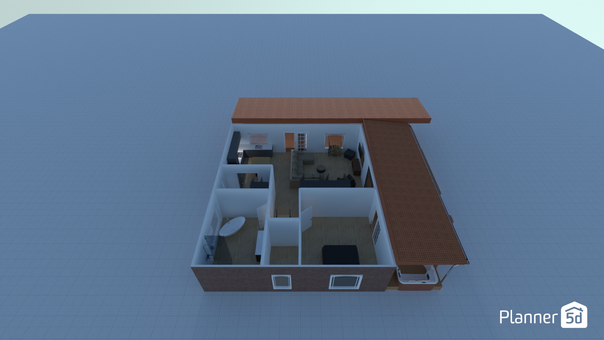 Cabin with Loft #26018048 by Rita Tuerk