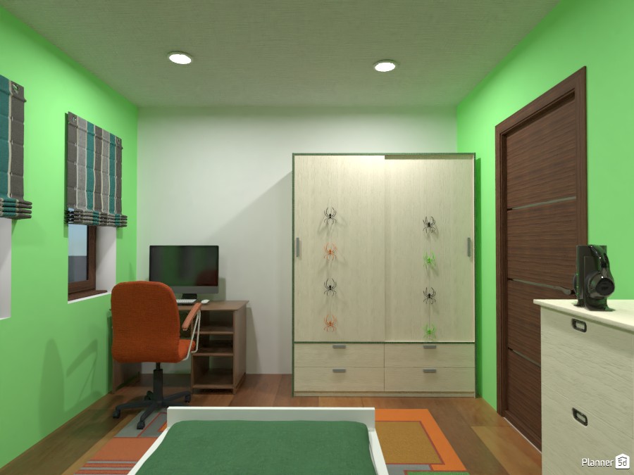 Family house with small garden lake #4278275 by Gabes