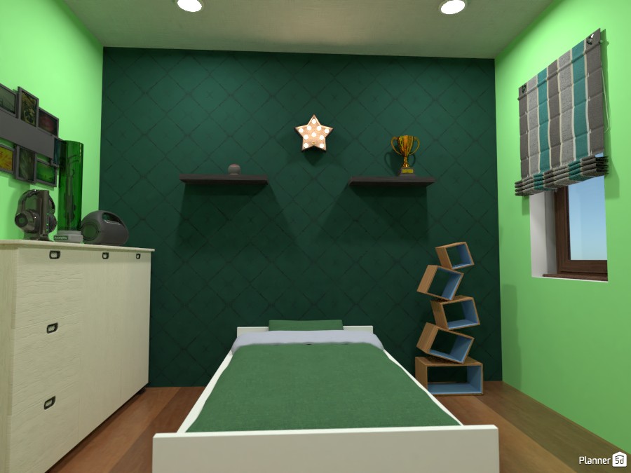 Family house with small garden lake #4278292 by Gabes