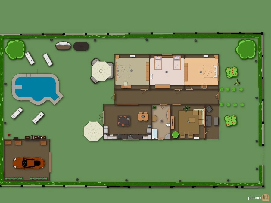 casa com 3 quartos. #2895804 by darlene damasio