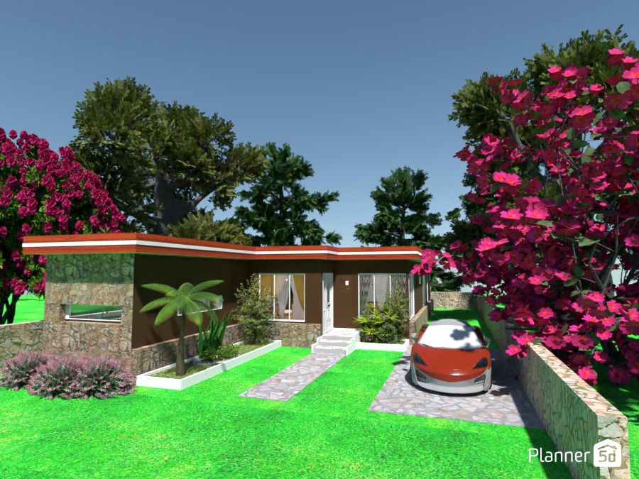 Casa sencilla de una planta #13486103 by MariaCris