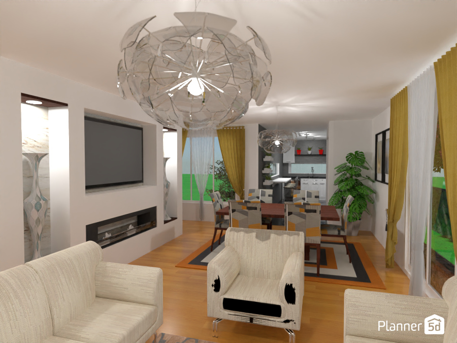 Sala - Comedor y cocina #13486131 by MariaCris