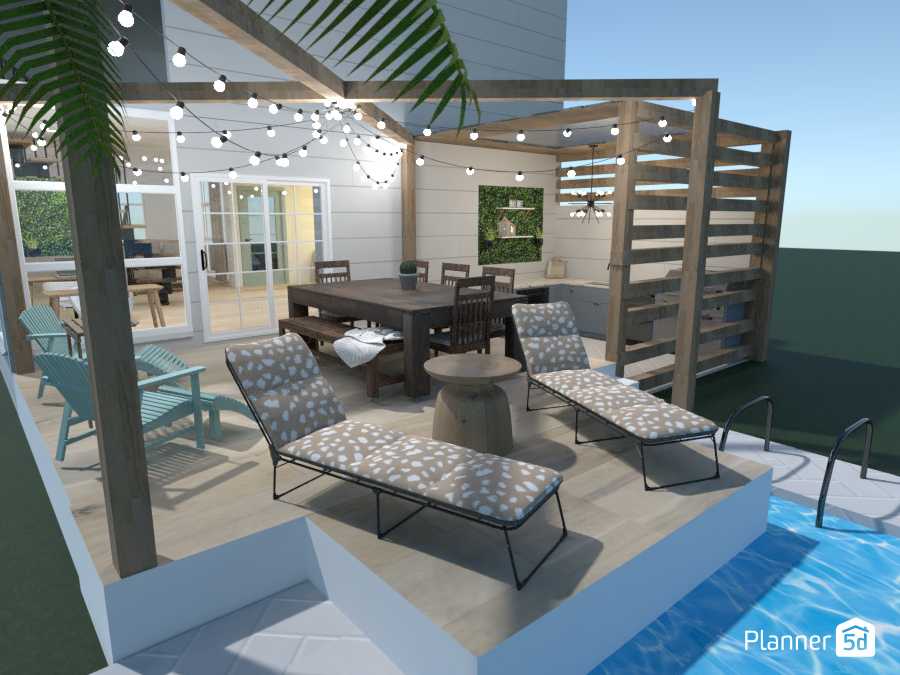 Small Beach House Backyard #6342430 by Anonymous1
