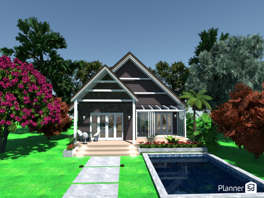 Casa con Piscina y terraza #12392871 by MariaCris