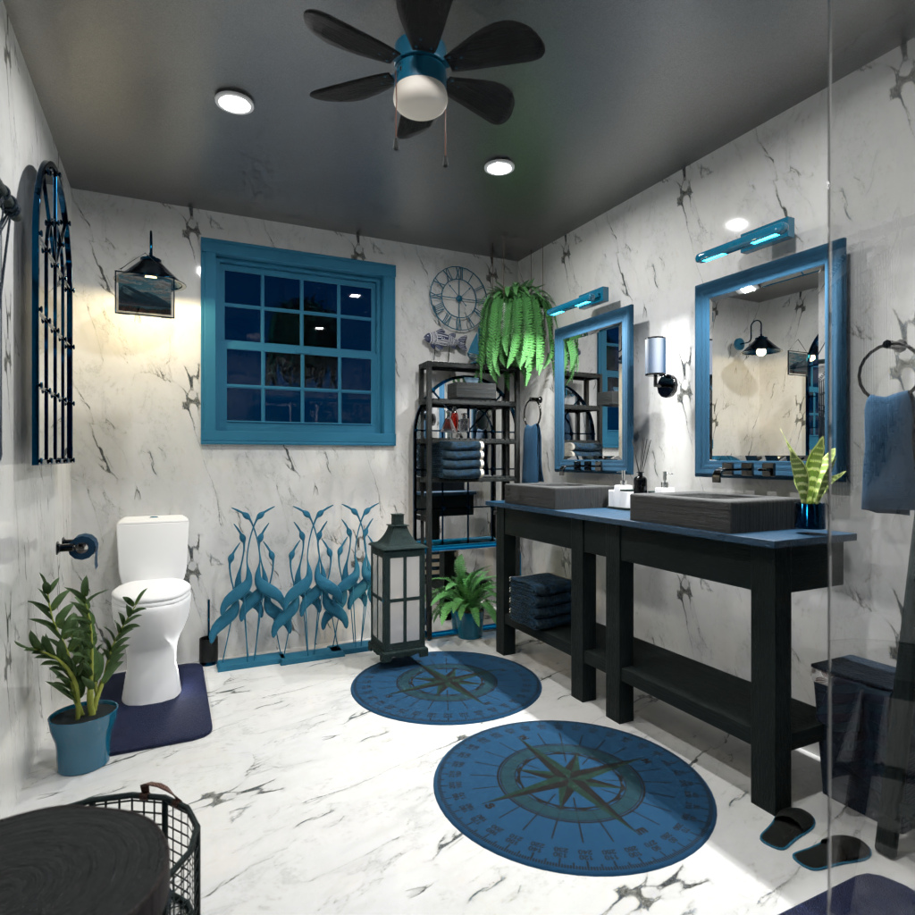 Nautical bathroom #12254428 by Editors Choice