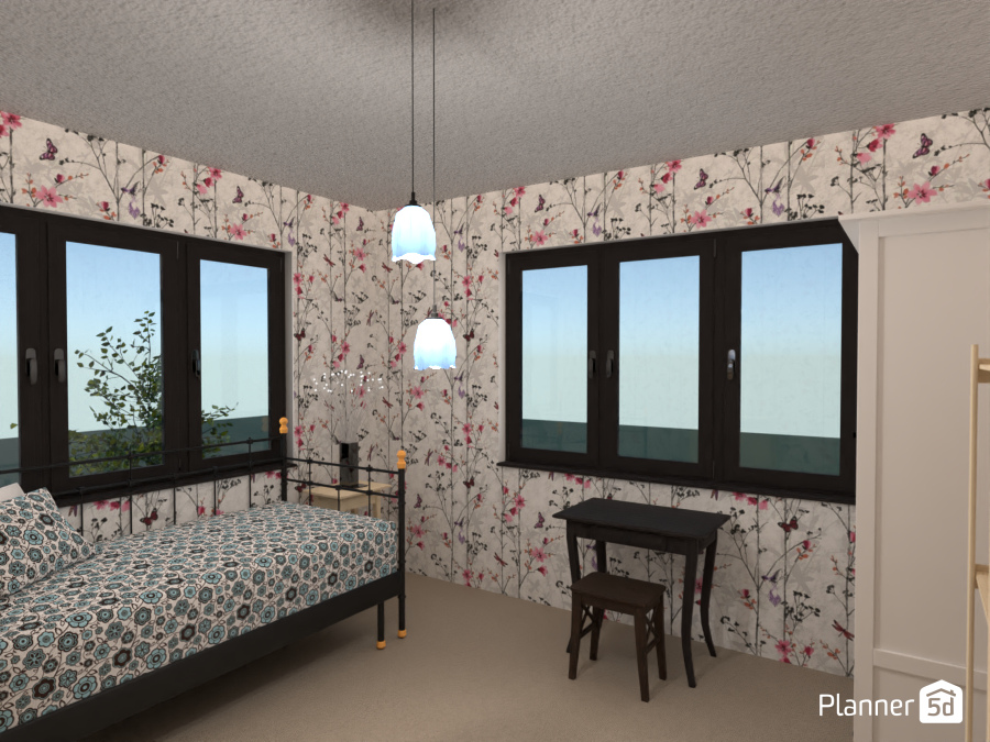 floral bedroom #9146512 by Leila Ashtiani