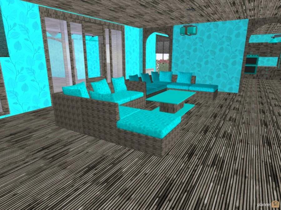 Cyan house #2933120 by Biba Alexandra