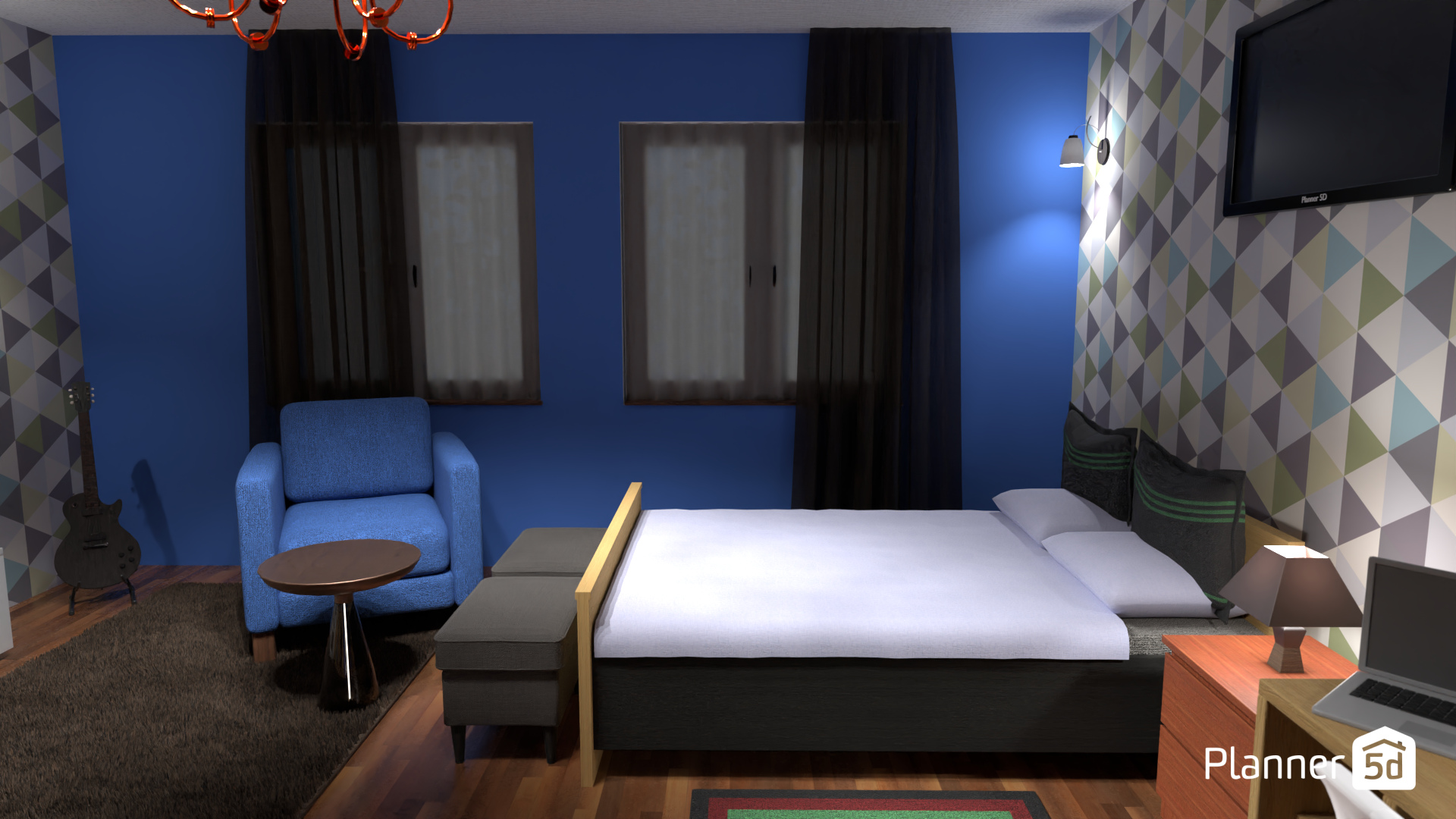 The Blue Room (View 2) #14968275 by Davec