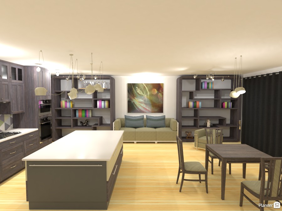 Living room / Dining / Kitchen #2969430 by ESK