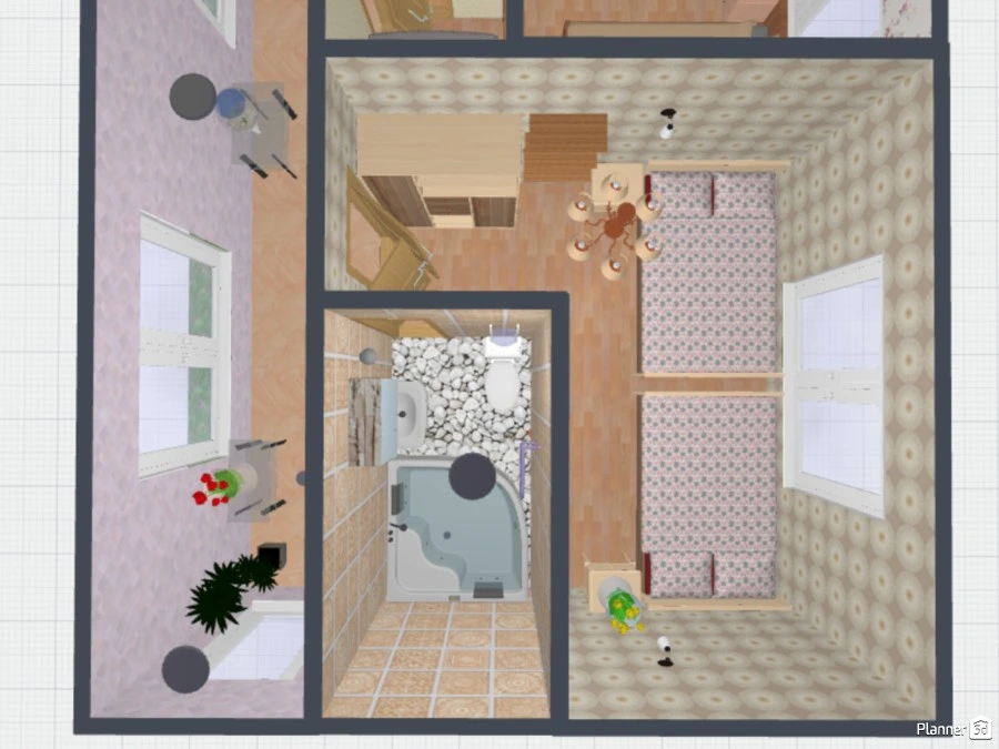 Отель с люкс номерами и бассейном. / Hotel with luxury rooms and a swimming pool. #67824 by Ирина Михайловна