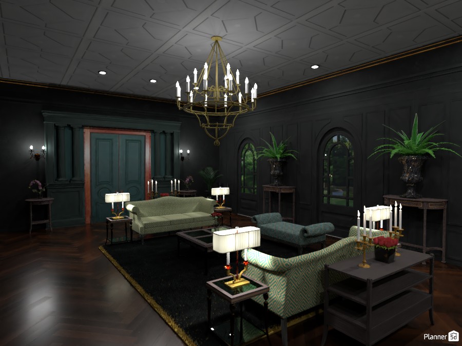 Formal Room (Green) #3865578 by DesignKing
