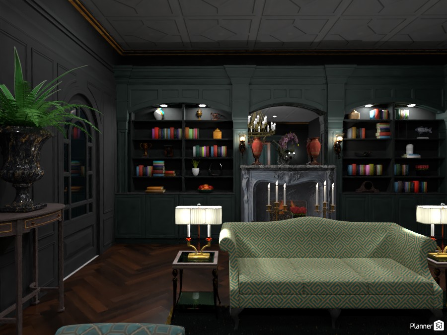 Formal Room (Green) #3865580 by DesignKing