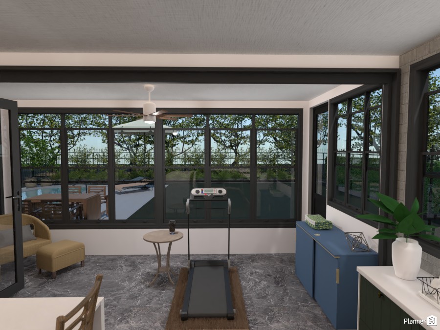Sun Room/Home Gym #4297853 by Isabel