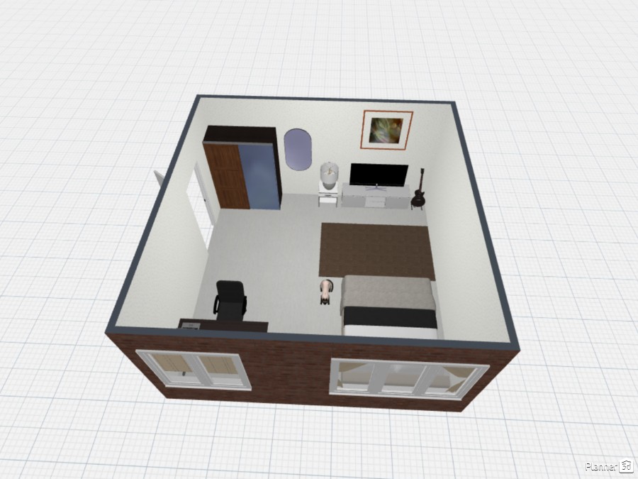 Wanlay - Free Online Design | 3D Bedroom Floor Plans by Planner 5D