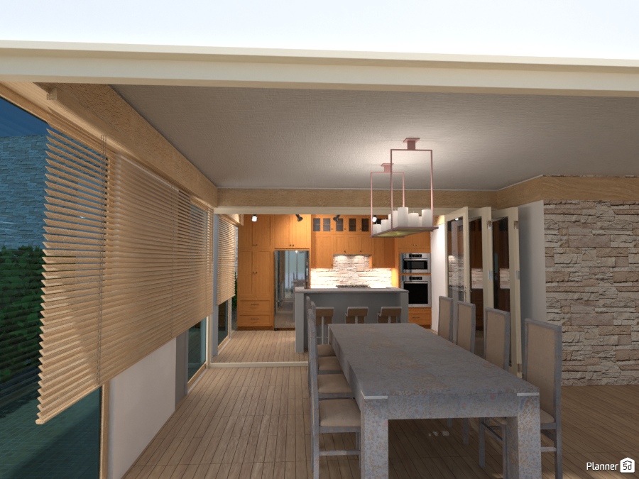 open floor plan of the modern house #2357850 by Galina Pisemskaya