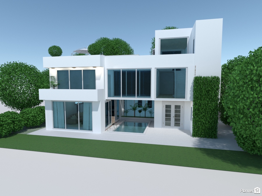 House with a pool in the middle #2602765 by Galina Pisemskaya