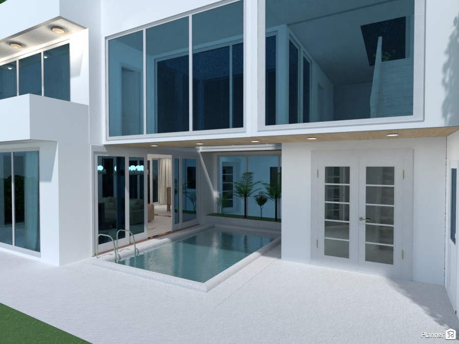 House with a pool in the middle #2602766 by Galina Pisemskaya