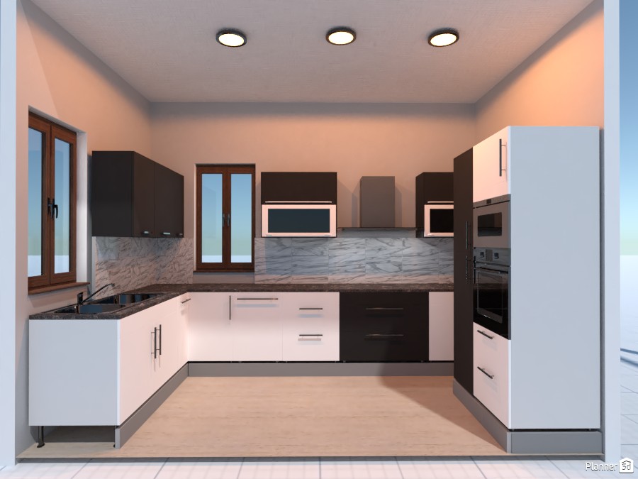 Kitchen Room Design 3d