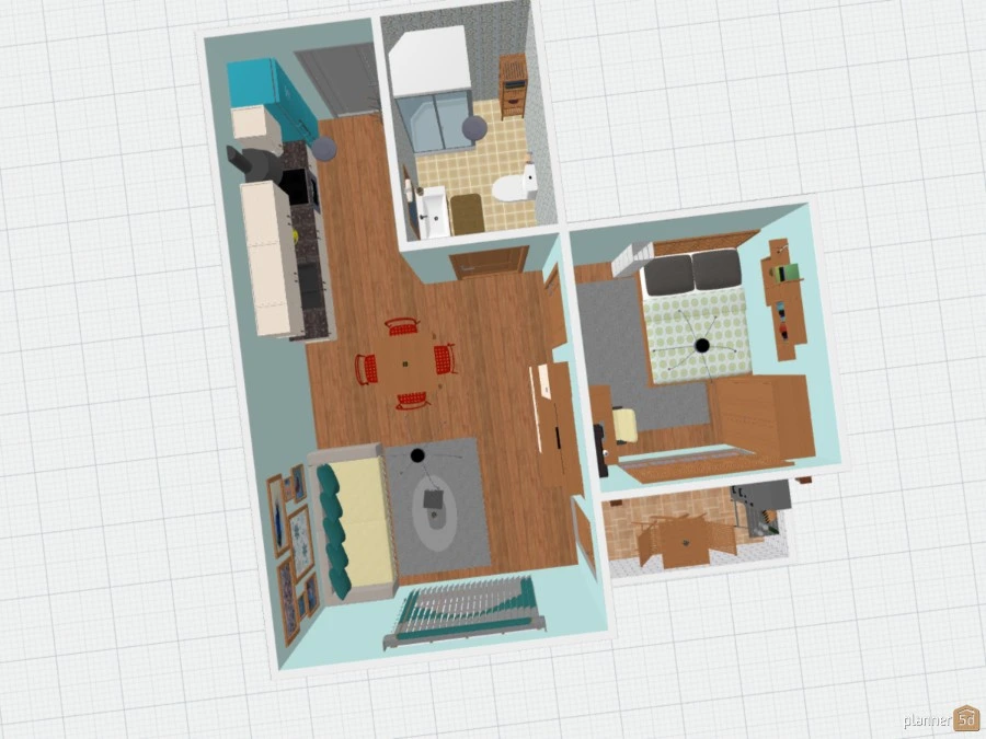 Apartment for young couple #2936524 by Guitar player and arhitechture lover