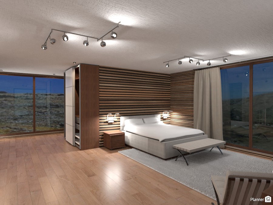 Mountain view bedroom #3342830 by Michel