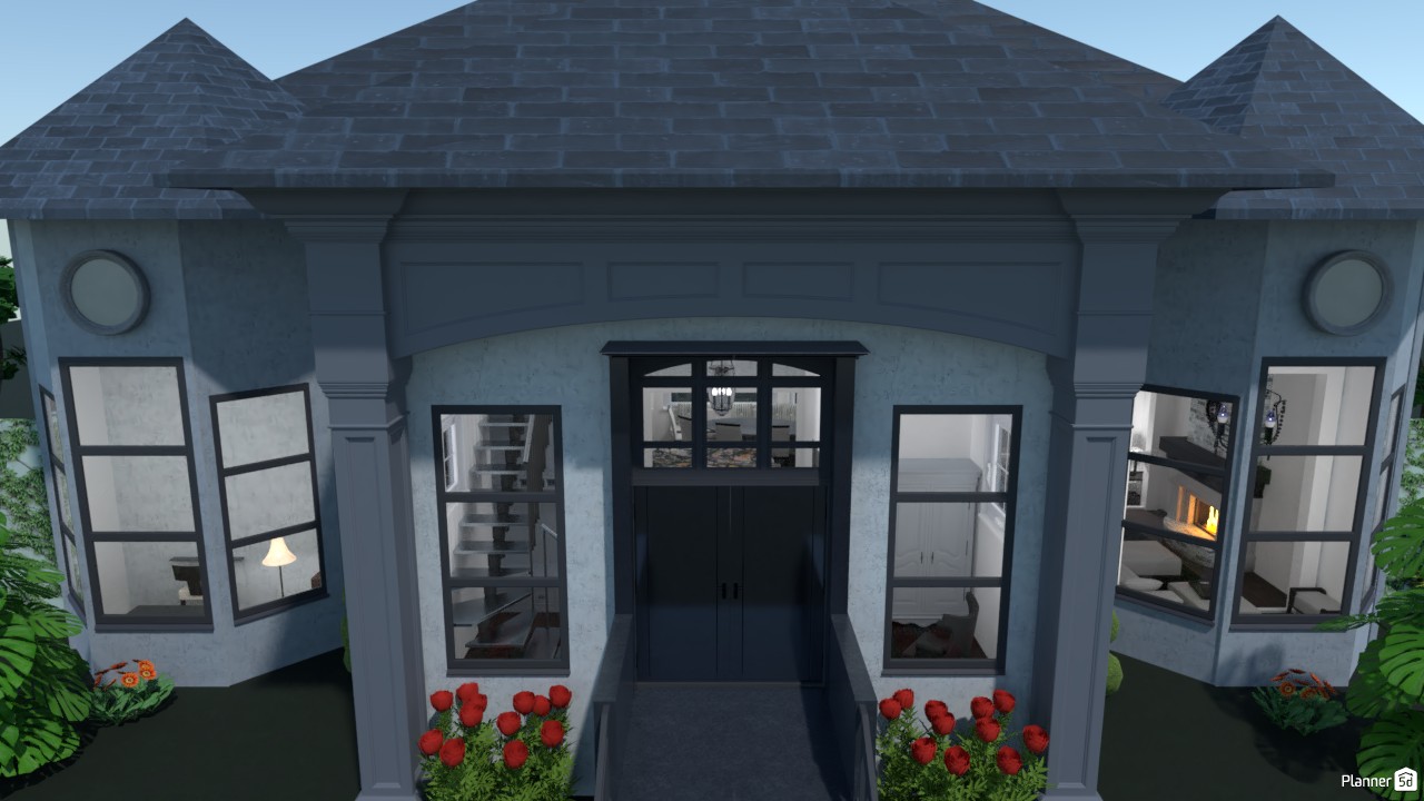 Bay windows house #4979410 by Aldona