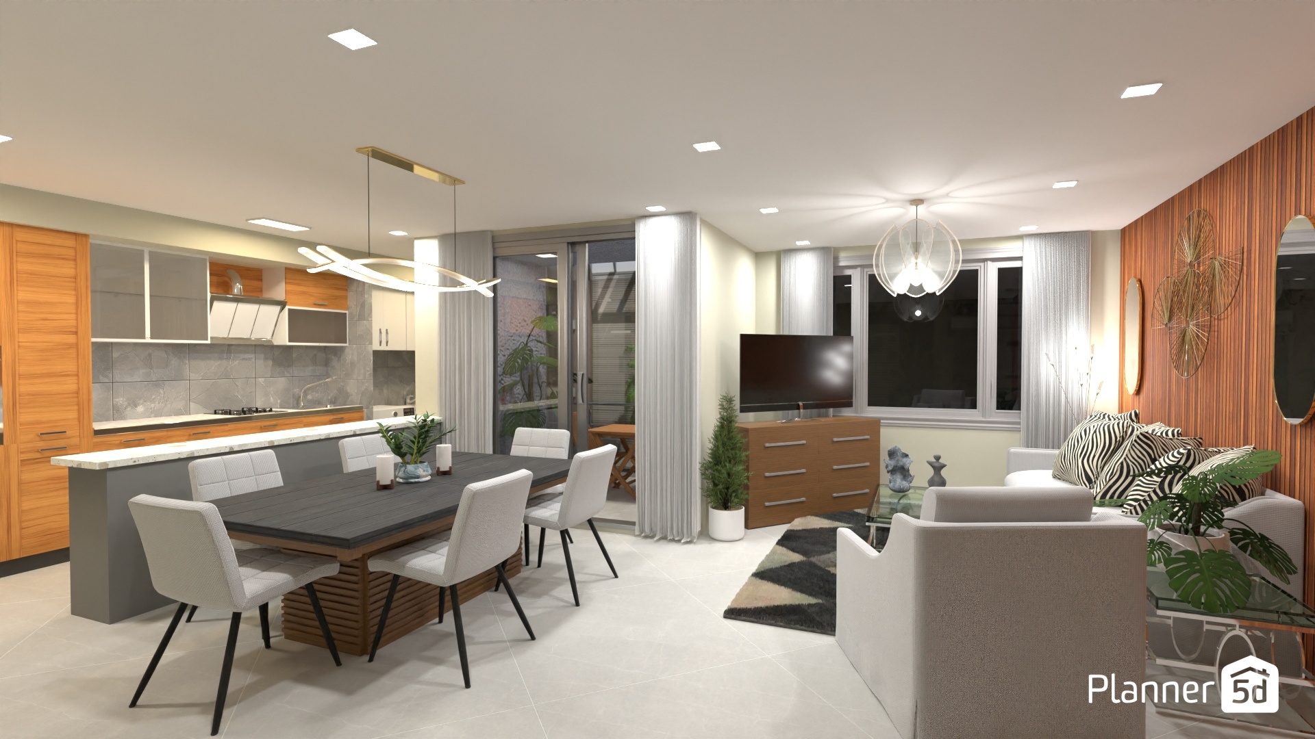 Salón múltiple con terraza #32377016 by MariaCris