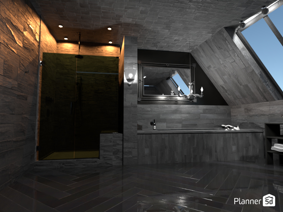 Rest room with window #8267181 by Aliceson Jade Smith