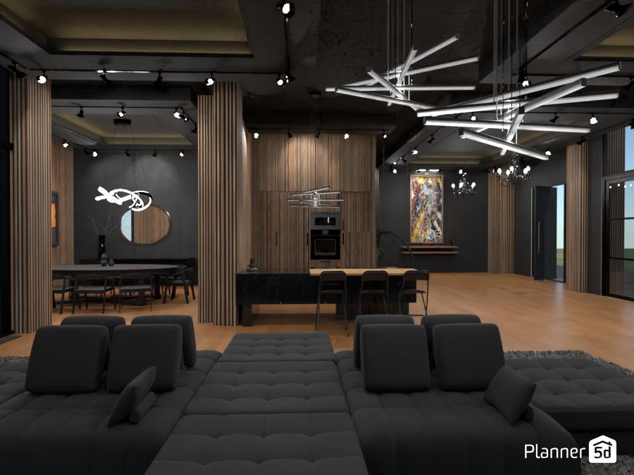 modern living/eating space #9085917 by Michel