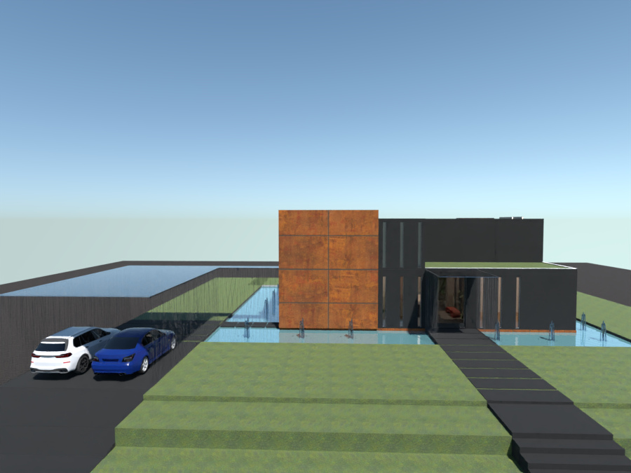 rustic modern house #12998035 by Michel