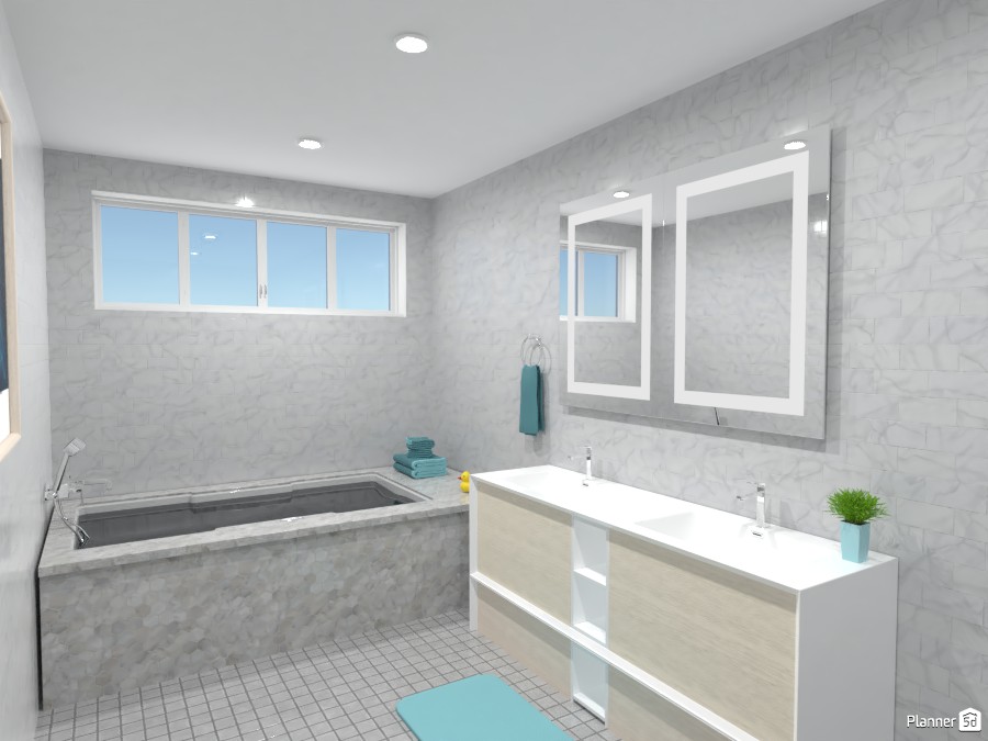 bathroom in pastel colors #4059039 by R.S