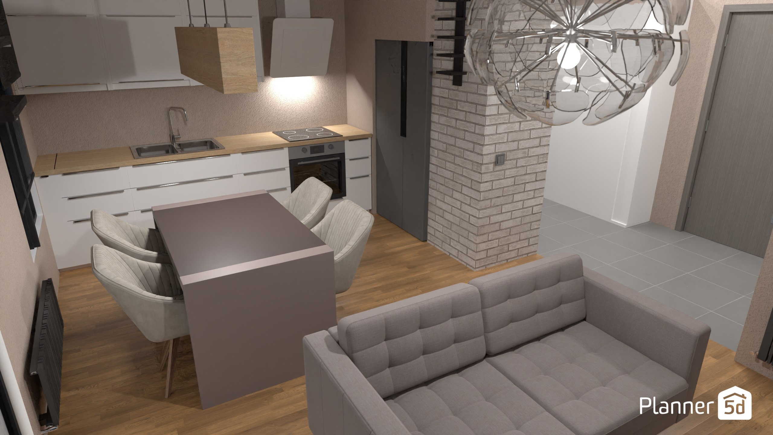 Modern kitchen area #15802219 by Damian