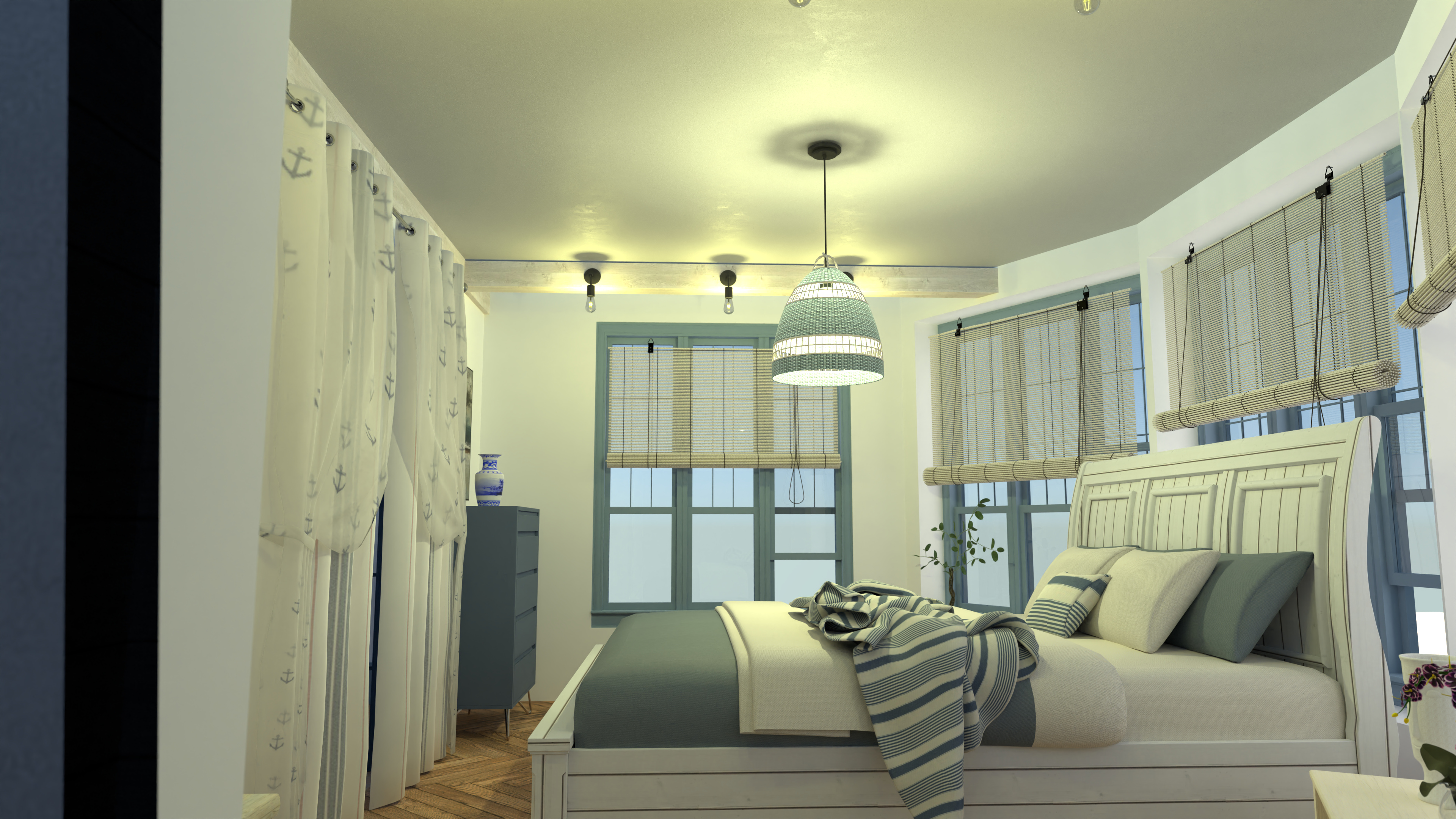 Hamptons Style: Bedroom #11316508 by Moonface